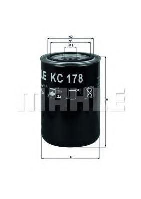 Filtro combustible Mahle Original KC178 precio, desde 12,86 EUR